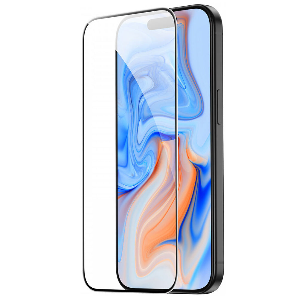 Защитно фолио ESR за екран на Apple iPhone 15, закалено стъкло, пълно залепване, черно