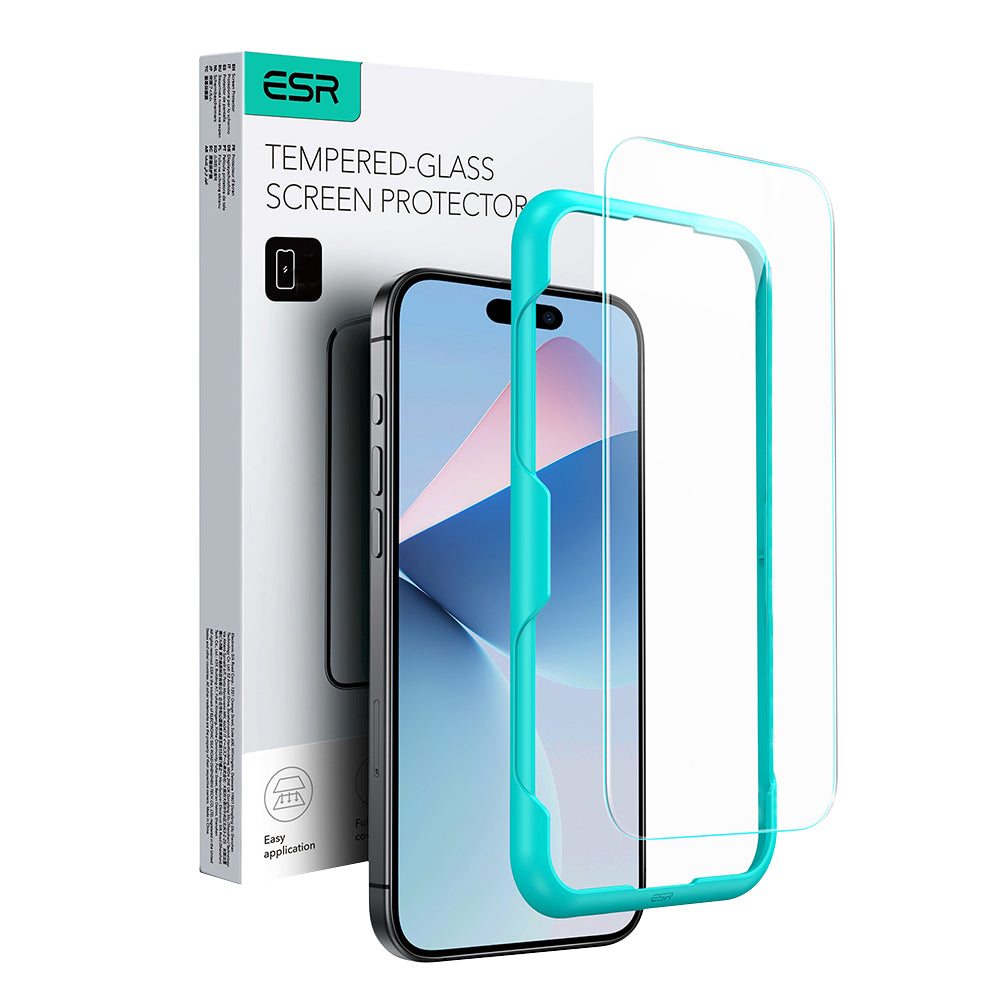 Защитно фолио ESR за екран на Apple iPhone 16, закалено стъкло, Full Glue
