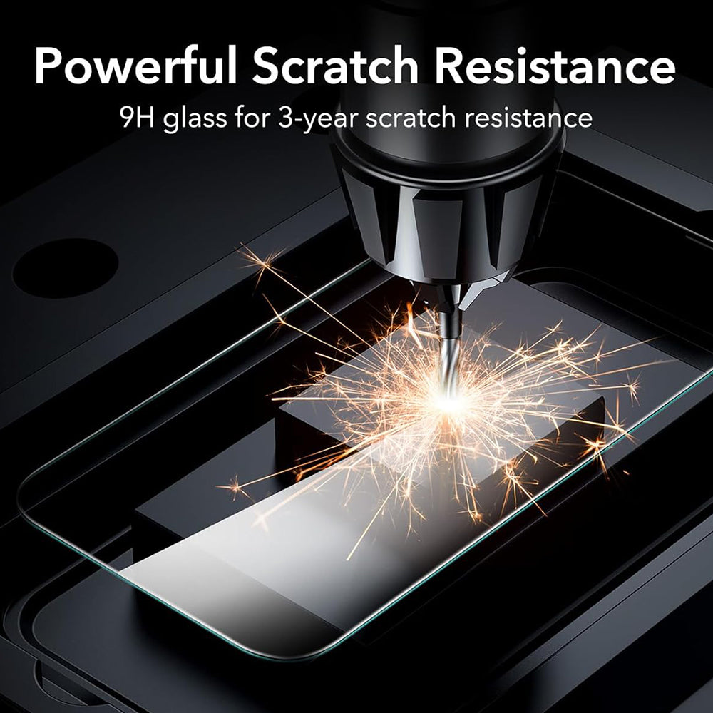 Защитно фолио ESR за екран за Apple iPhone 17 Air, закалено стъкло, Full Glue, комплект от 3 броя