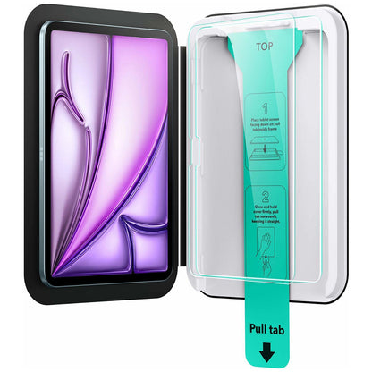 Защитно фолио ESR UltraFit за екран на Apple iPad Air 13 (2025) / Air 13 (2024), закалено стъкло, пълно залепване, комплект от 2 броя