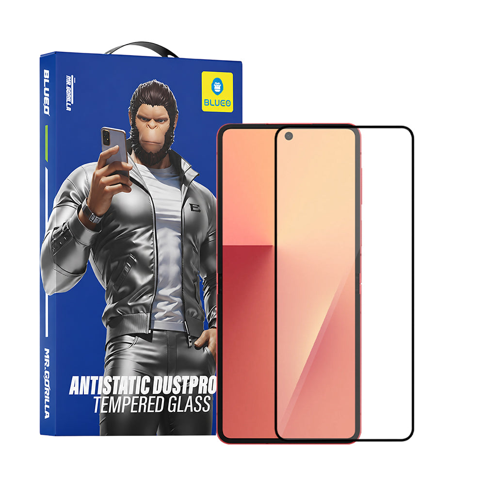 Външна защитна фолио Blueo HD за Samsung Galaxy Z Flip8 F776 / Z Flip7 F766, закалено стъкло, пълно залепване, 2.5D, черно