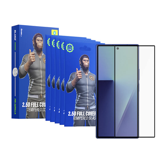 Външна защитна фолио Blueo HD за Samsung Galaxy Z Fold8 Ultra F971, закалено стъкло, пълно залепване, 2.5D, комплект от 5 броя, черна