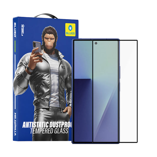 Външна защитна фолио Blueo HD за Samsung Galaxy Z Fold8 Ultra F976 / Z Fold7 F966, закалено стъкло, пълно залепване, 2.5D, черна