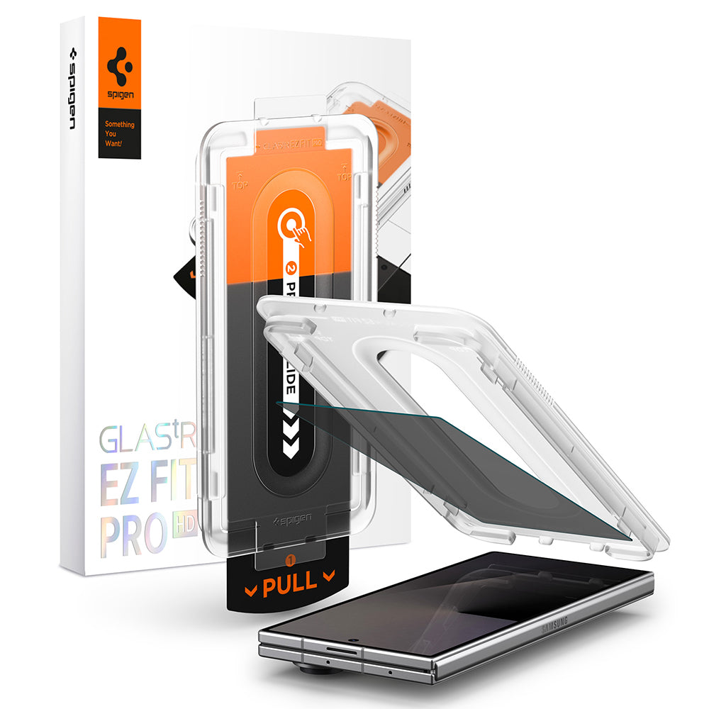Протектор за външен екран Privacy Spigen GlastR EZ FIT Pro HD за Samsung Galaxy Z Fold8 Ultra F976, закалено стъкло, пълно залепване
