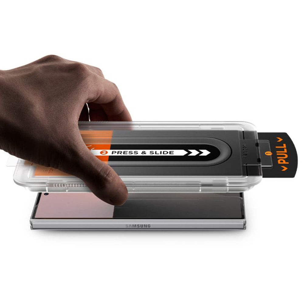 Протектор за външен екран Privacy Spigen GlastR EZ FIT Pro HD за Samsung Galaxy Z Fold8 Ultra F976, закалено стъкло, пълно залепване