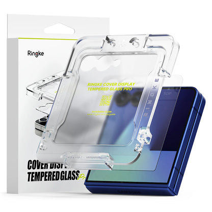 Протектор за външен екран Ringke Cover Display за Samsung Galaxy Z Flip7 F766, закалено стъкло, пълно залепване, комплект от 2 броя
