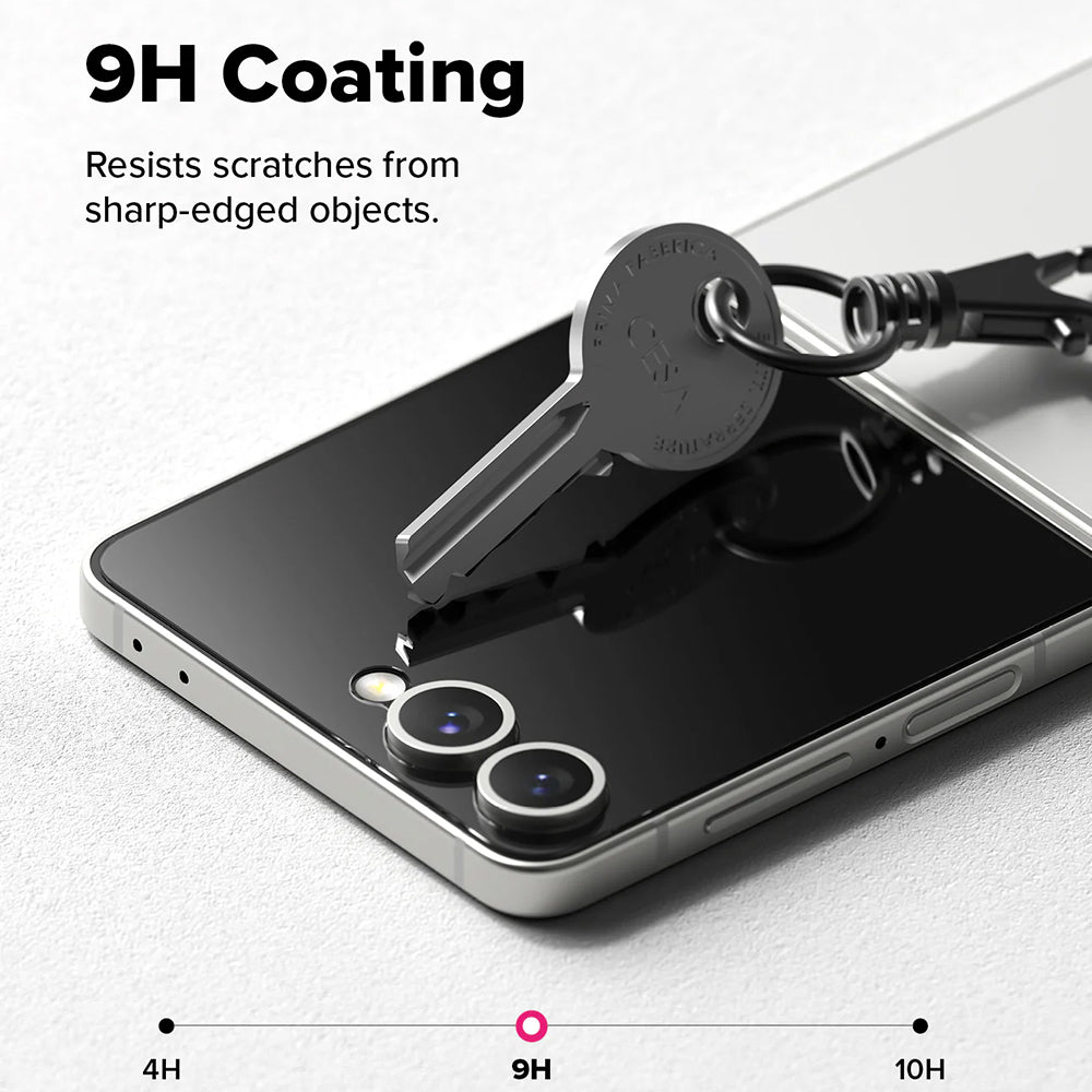Протектор за външен екран Ringke Cover Display за Samsung Galaxy Z Flip7 F766, закалено стъкло, пълно залепване, комплект от 2 броя