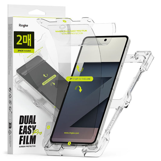 Защитно фолио за вътрешен екран Ringke Dual Easy Pro за Samsung Galaxy Z Flip7 F766, Пластмаса, Комплект 2 броя