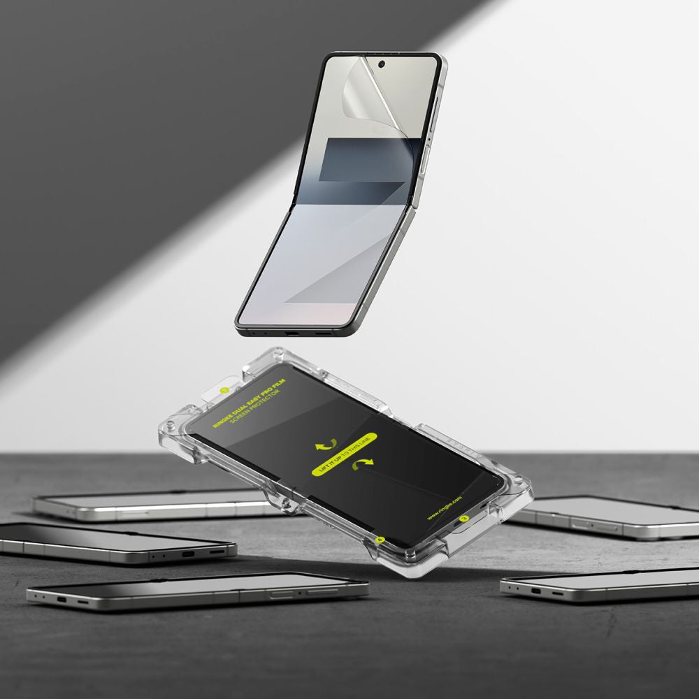 Защитно фолио за вътрешен екран Ringke Dual Easy Pro за Samsung Galaxy Z Flip7 F766, Пластмаса, Комплект 2 броя
