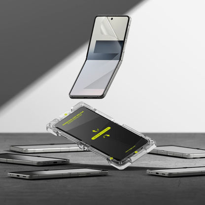 Защитно фолио за вътрешен екран Ringke Dual Easy Pro за Samsung Galaxy Z Flip7 F766, Пластмаса, Комплект 2 броя