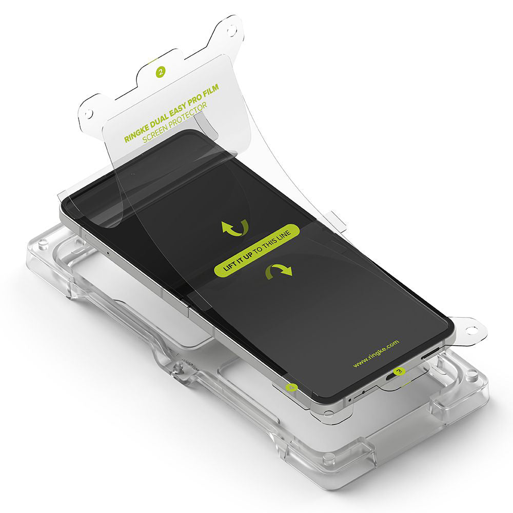 Защитно фолио за вътрешен екран Ringke Dual Easy Pro за Samsung Galaxy Z Flip7 F766, Пластмаса, Комплект 2 броя
