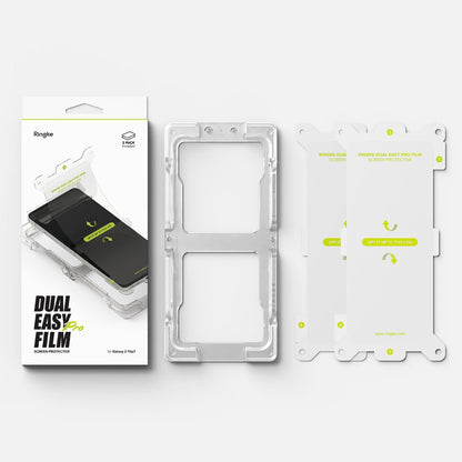 Защитно фолио за вътрешен екран Ringke Dual Easy Pro за Samsung Galaxy Z Flip7 F766, Пластмаса, Комплект 2 броя