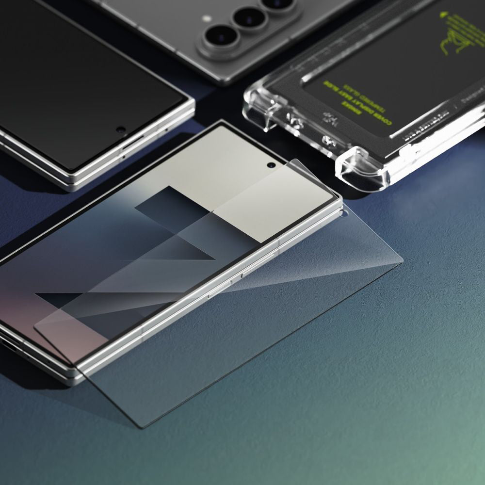 Защитно фолио Ringke Easy Slide за външен екран за Samsung Galaxy Z Fold7 F966, закалено стъкло, пълно залепване, комплект от 2 броя