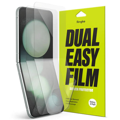 Фолио за защита на вътрешния екран Ringke Dual Easy за Samsung Galaxy Z Flip5 F731, Пластмаса, Комплект 2 броя