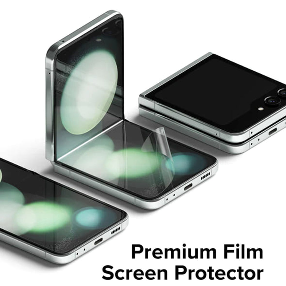 Фолио за защита на вътрешния екран Ringke Dual Easy за Samsung Galaxy Z Flip5 F731, Пластмаса, Комплект 2 броя