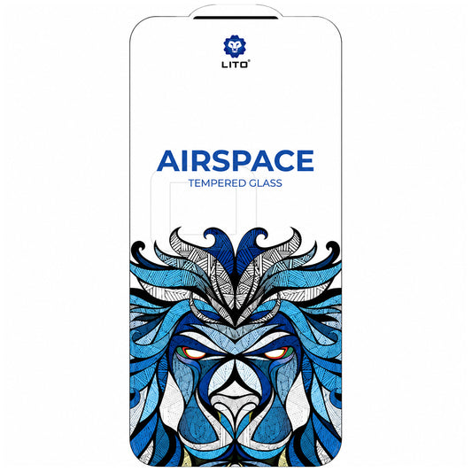 Протектор за екран Lito Airspace Border за Apple iPhone 18 Pro / 17 Pro, закалено стъкло, пълно залепване