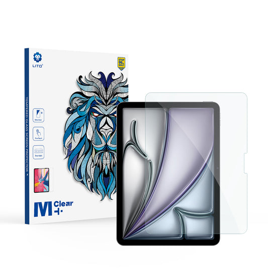 Протектор за екран Lito Classic за Apple iPad Air 11 (2026) / Air 11 (2025), закалено стъкло, пълно залепване, 2.5D