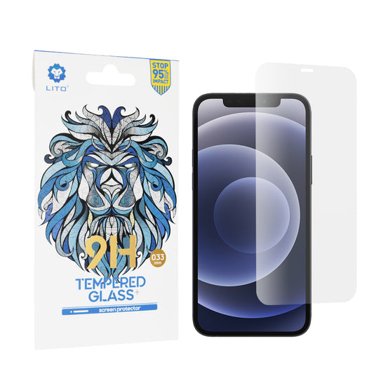 Протектор за екран Lito Classic за Apple iPhone 12 / 12 Pro, закалено стъкло, пълно залепване, 2.5D