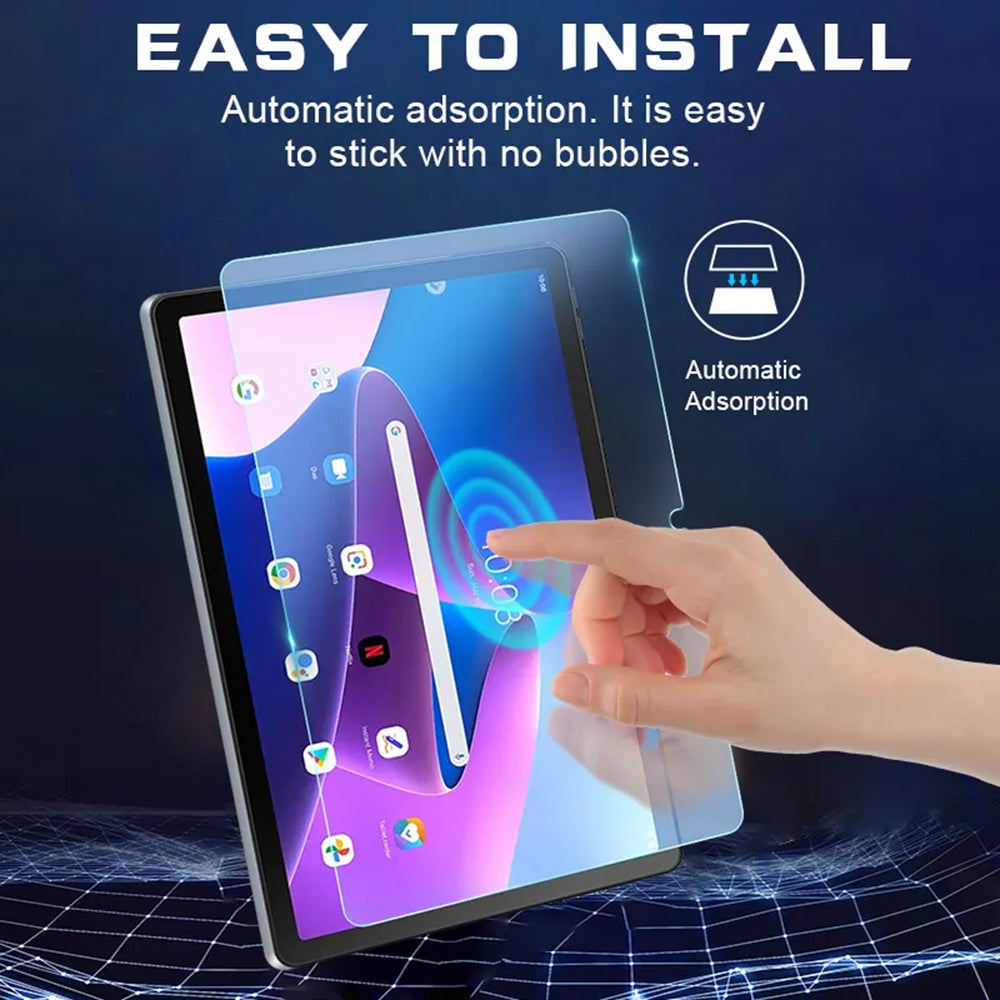 Протектор за екран Lito Classic за Lenovo Tab M10 Plus (3-то поколение), закалено стъкло, пълно залепване, 2.5D