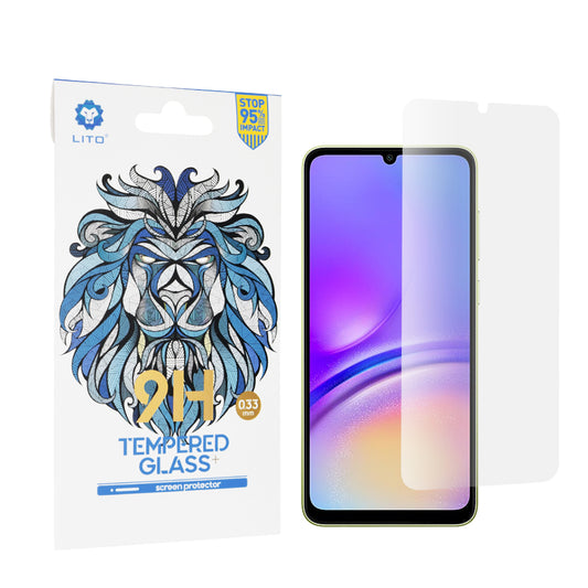 Протектор за екран Lito Classic за Samsung Galaxy A05s A057 / A05 A055, закалено стъкло, пълно залепване, 2.5D