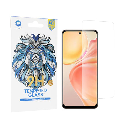 Протектор за екран Lito Classic за vivo Y28 4G, закалено стъкло, пълно залепване, 2.5D