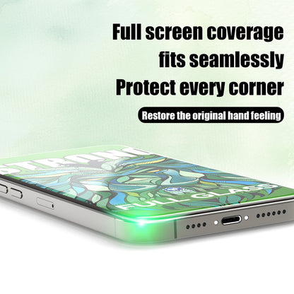 Защитно фолио Lito D+ Max Strong за Apple iPhone 17 Pro Max, закалено стъкло, пълно лепило, черно
