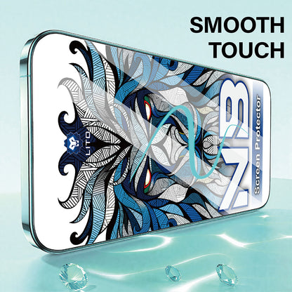 Защитно фолио Lito NB за екран на Apple iPhone 17 Pro Max, закалено стъкло, пълно лепене, черно