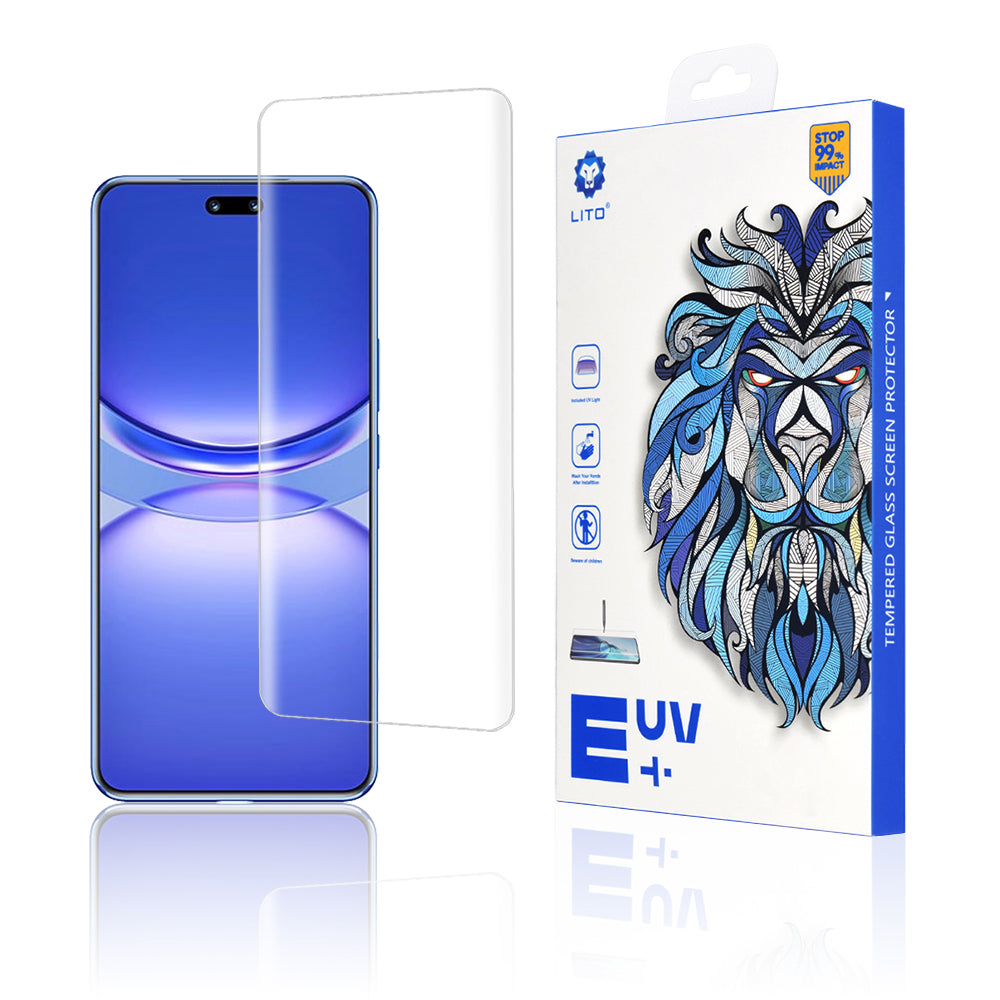 Протектор за екран Lito за Huawei nova 12 Pro, закалено стъкло, UV лепило, 3D