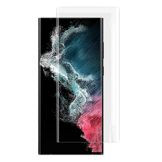 Протектор за екран Lito за Samsung Galaxy S22 Ultra 5G S908, закалено стъкло, UV лепило, 3D