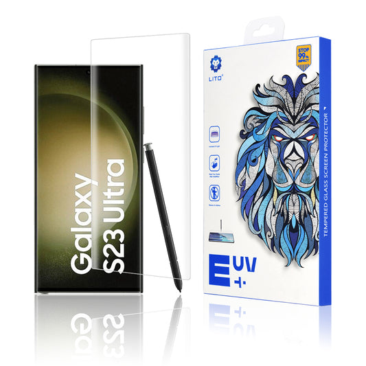 Протектор за екран Lito за Samsung Galaxy S23 Ultra S918, закалено стъкло, UV лепило, 3D