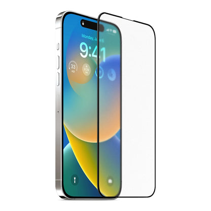 Защитно фолио Матов екран Anank 5X Reinforced за Apple iPhone 17 Air, Закалено стъкло, Пълно лепило, 2.5D, Черно