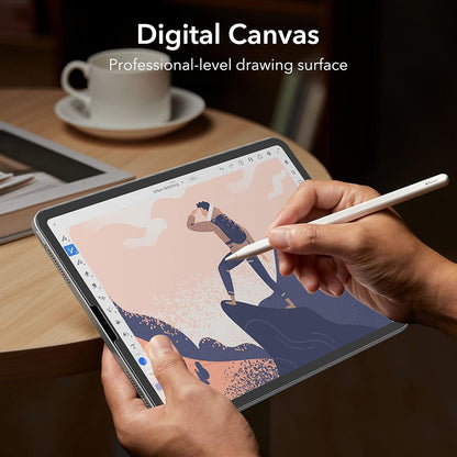 Защитно фолио Ecran Matte ESR Paper Feel за Apple iPad Pro 12.9 (2022) / Pro 12.9 (2021) / Pro 12.9 (2020), Пластмаса, Комплект 2 броя