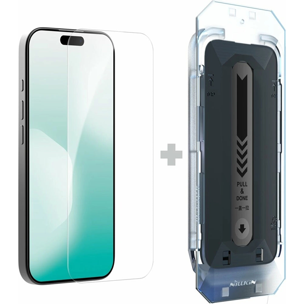 Протектор за екран Nillkin H+ Pro с апликатор за Apple iPhone 18 Pro Max / 17 Pro Max, закалено стъкло, пълно залепване