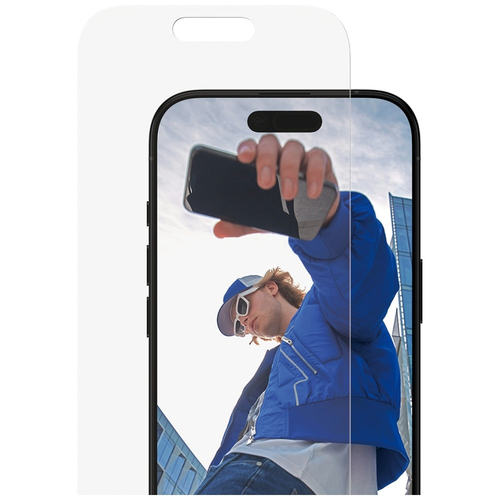Защитно фолио за екран PanzerGlass Classic Fit EasyAligner за Apple iPhone 17 / 16 Pro, закалено стъкло, Full Glue