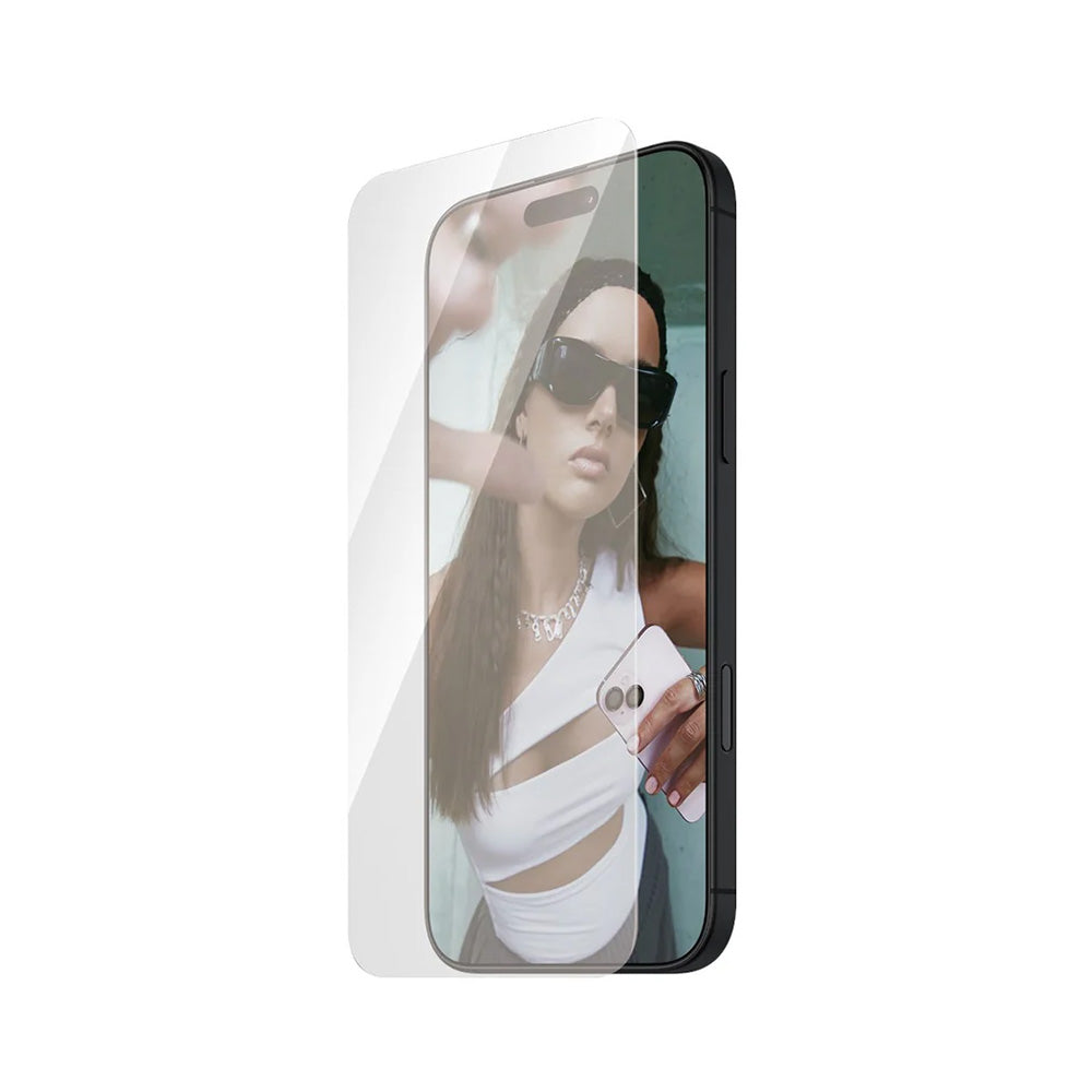 Защитно фолио за екран PanzerGlass Safe. Ultra-Wide Fit за Apple iPhone 16 Pro Max, закалено стъкло, Full Glue.