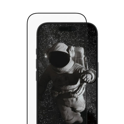 Защитно фолио за екран PanzerGlass Ultra-Wide Ceramic II EasyAligner за Apple iPhone 17 / 16 Pro, закалено стъкло, пълно залепване, черно
