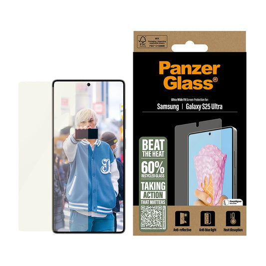 Защитно фолио за екран PanzerGlass Ultra-Wide Fit All-in-One за Samsung Galaxy S25 Ultra S938, закалено стъкло, Full Glue