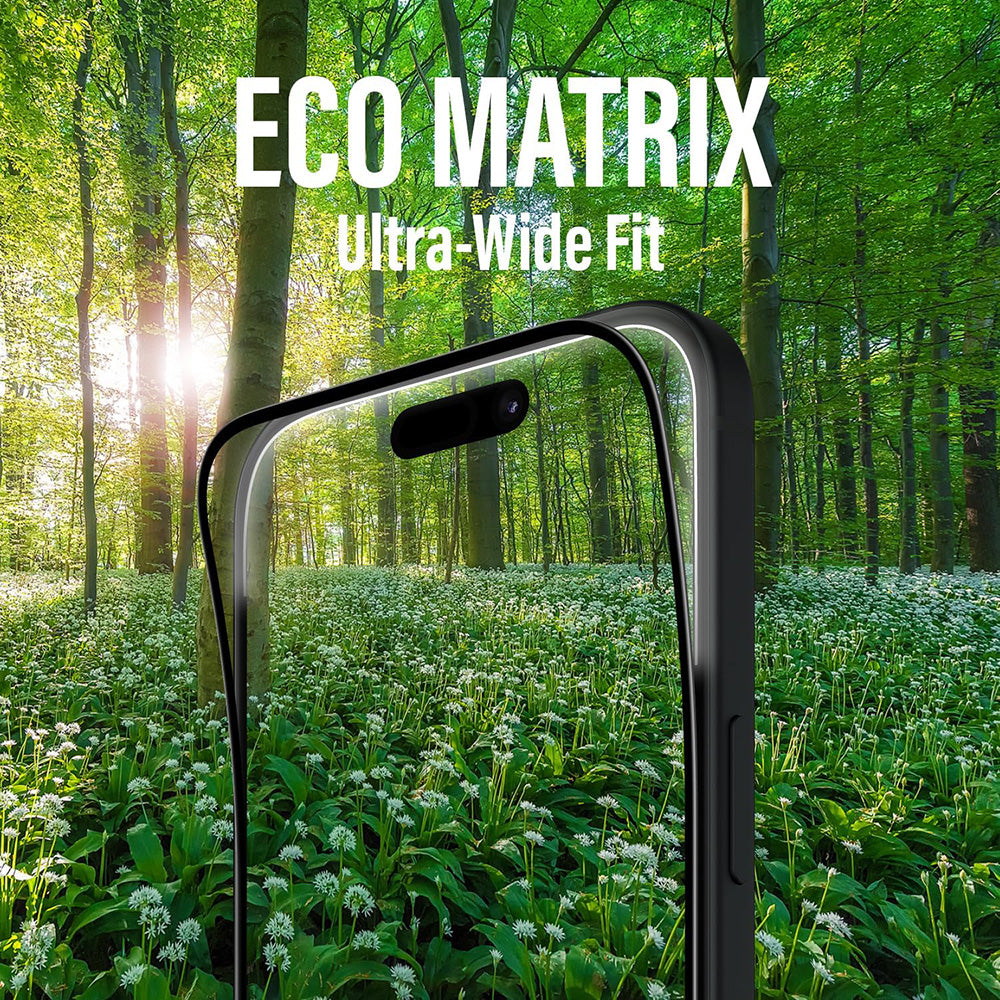 Защитно фолио за екран PanzerGlass Ultra-Wide Fit EyeCare за Apple iPhone 16 Pro Max, закалено стъкло, Full Glue, черно