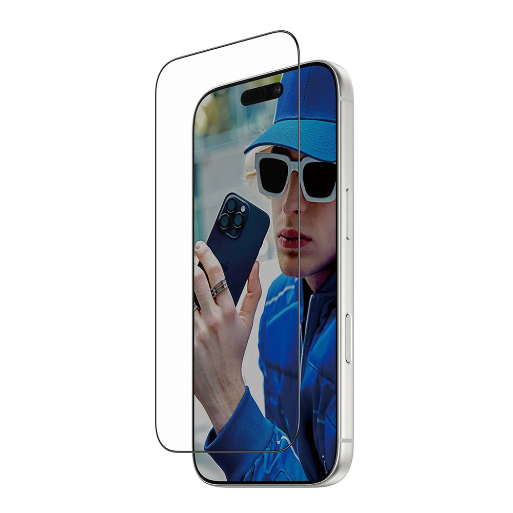 Защитно фолио за екран PanzerGlass Ultra-Wide Fit Fastfit за Apple iPhone 17 Pro, закалено стъкло, Full Glue, черно