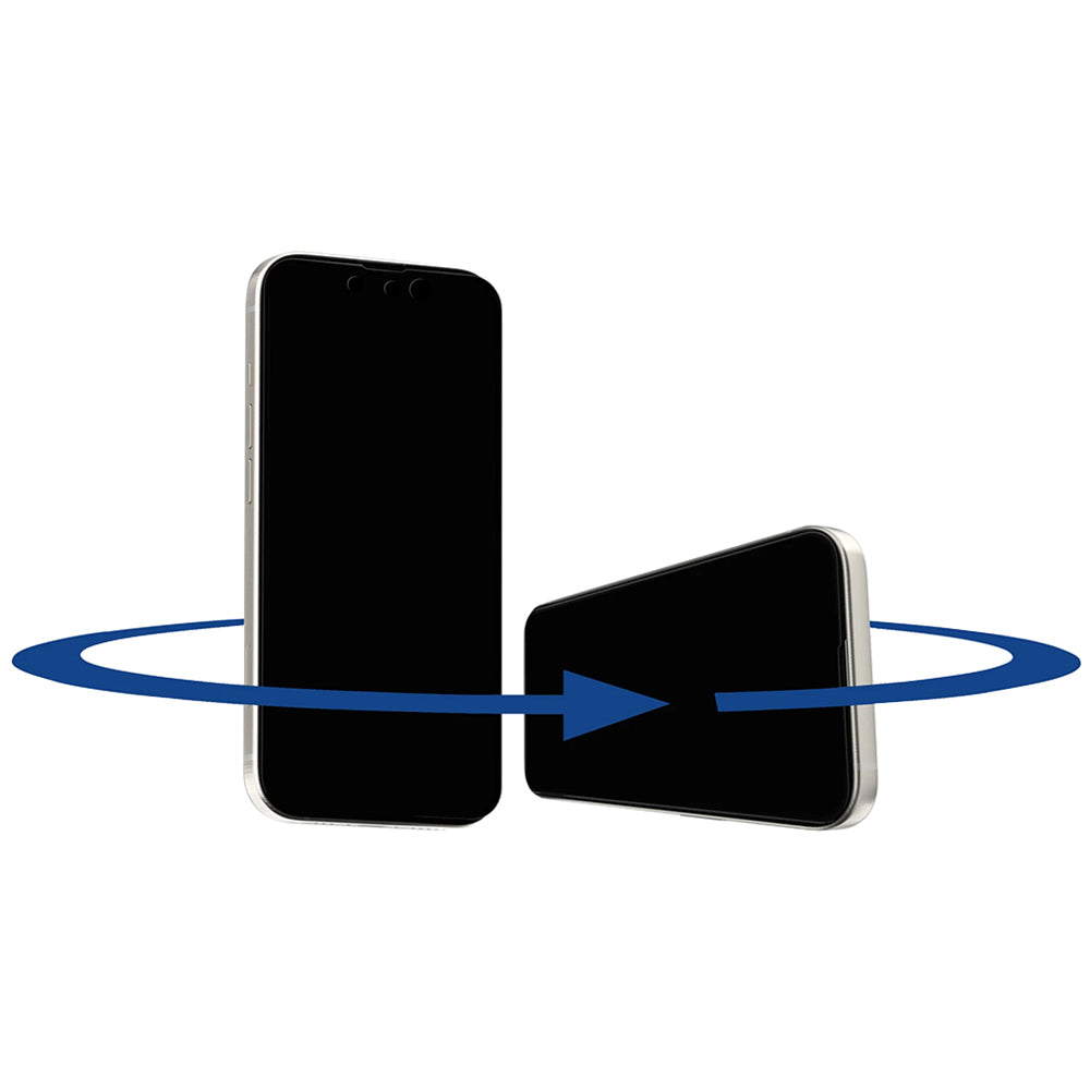 Протектор за екран Privacy Anank 1X Reinforced 360 за Apple iPhone 17e / 16e / 14 / 13 Pro, закалено стъкло, пълно залепване, 2.5D