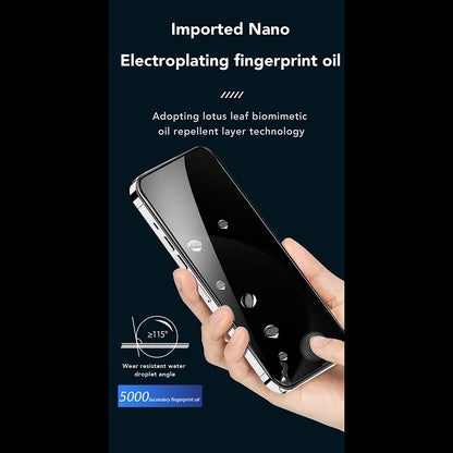 Протектор за екран Privacy Anank 1X Reinforced 360 за Apple iPhone 17e / 16e / 14 / 13 Pro, закалено стъкло, пълно залепване, 2.5D