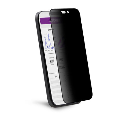 Защитно фолио Ecran Privacy Anank 5X Reinforced 360 за Apple iPhone 17, Закалено стъкло, Full Glue, 2.5D