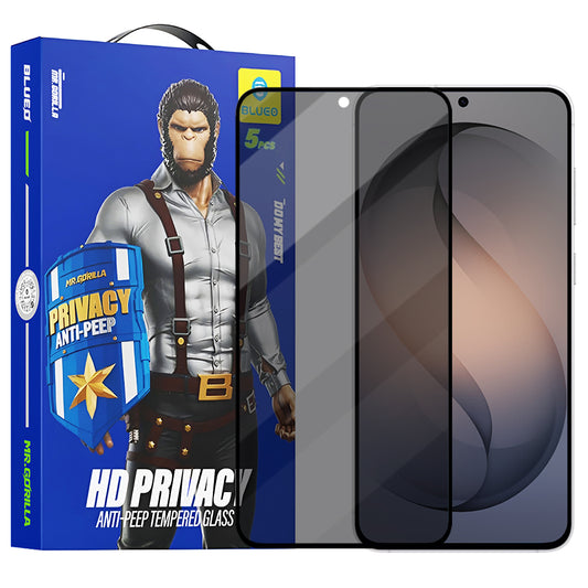 Защитно фолио за екран Privacy Blueo Anti-Peep за Samsung Galaxy S26 S942, закалено стъкло, пълно залепване, комплект от 5 броя