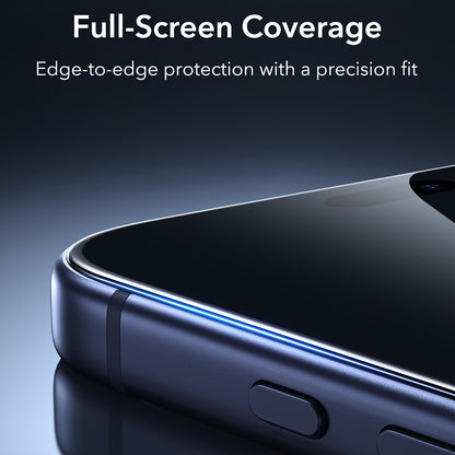 Протектор за екран Privacy ESR Armorite UltraFit за Apple iPhone 18 Pro, закалено стъкло, пълно залепване, комплект от 2 броя