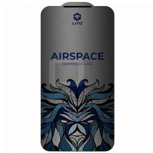 Протектор за екран Privacy Lito Airspace Border за Apple iPhone 18 Pro / 17 Pro, закалено стъкло, пълно залепване