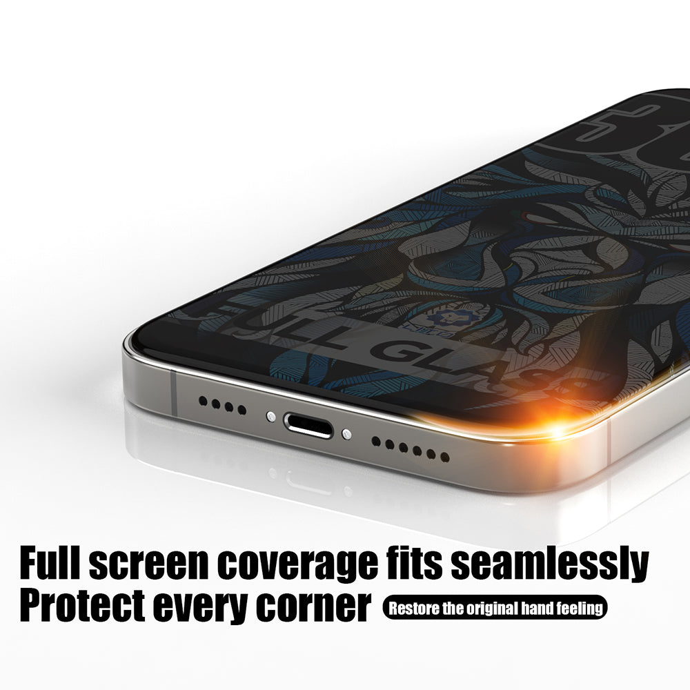 Протектор за екран Privacy Lito D+ Max 300C за Apple iPhone 15 Plus, закалено стъкло, пълно залепване