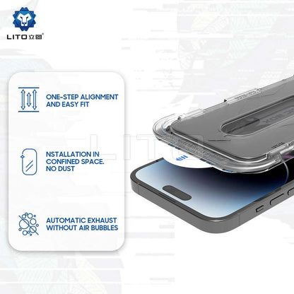 Протектор за екран Privacy Lito Magic Glass Box D+ Tools за Apple iPhone 11 / XR, закалено стъкло, пълно залепване