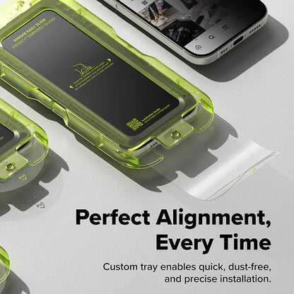 Privacy Screen Protector Ringke Easy Slide for Apple iPhone 17 Pro Max, Tempered Glass, Full Glue, Set of 2 pieces