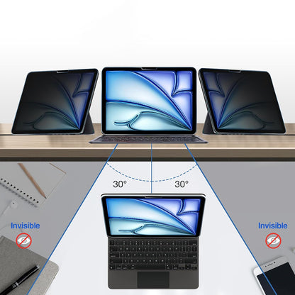 Протектор за екран Privacy Techsuit ArmorGlass CrystalHD за Samsung Galaxy Tab S10+ / Tab S9 FE+, закалено стъкло, пълно залепване, комплект от 2 броя