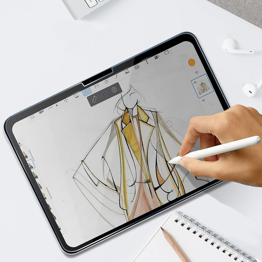 Протектор за екран Privacy Techsuit ArmorGlass CrystalHD за Samsung Galaxy Tab S10+ / Tab S9 FE+, закалено стъкло, пълно залепване, комплект от 2 броя